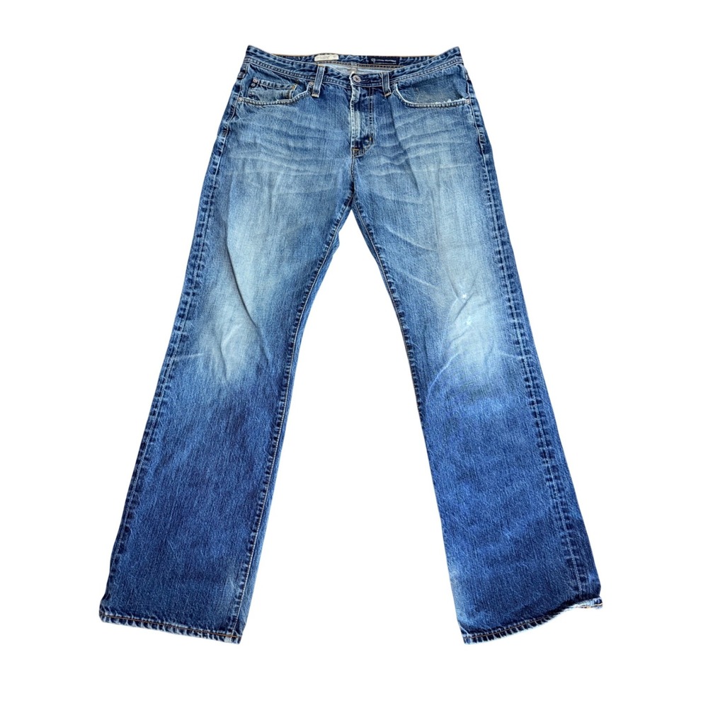 AG Adriano Goldschmied The Protege Straight Leg Mens Jeans Blue Size 34 USA Made - Picture 2 of 11